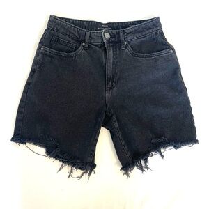 Cotton On Black Frayed‎ Jean Shorts